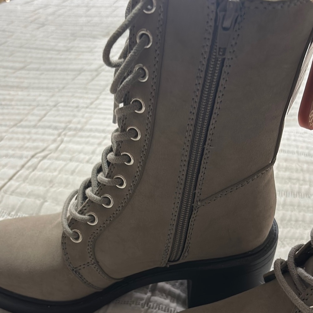 MIA Tan Combat Moto Boots with Rugged Sole - Picture 8 of 15